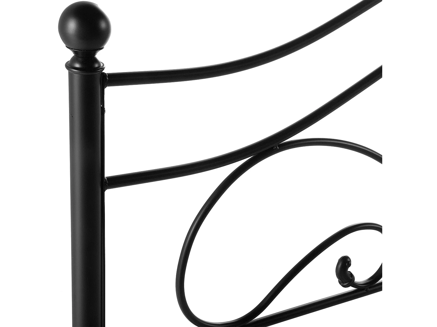 Bed Metaal LYRA 180 x 200 cm Zwart