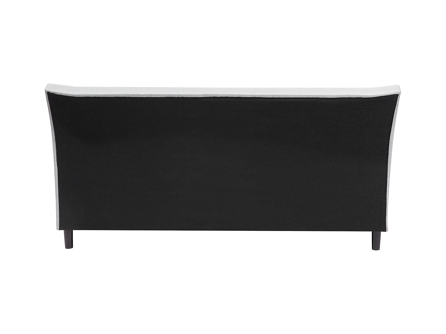 Lit avec sommier Tissu SAVERNE 160 x 200 cm Gris clair