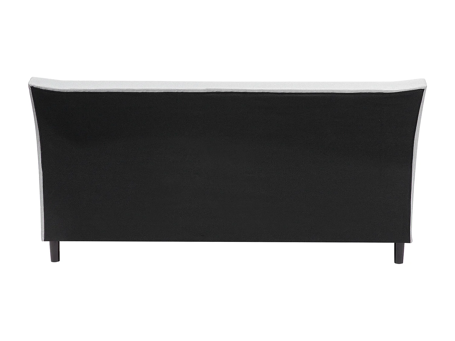 Lit avec sommier Tissu SAVERNE 160 x 200 cm Gris clair