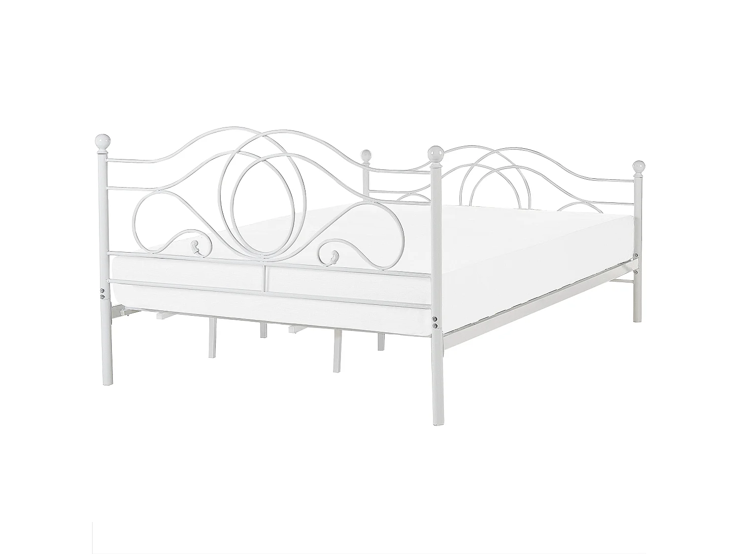 Letto Metallo LYRA 180 x 200 cm Bianco