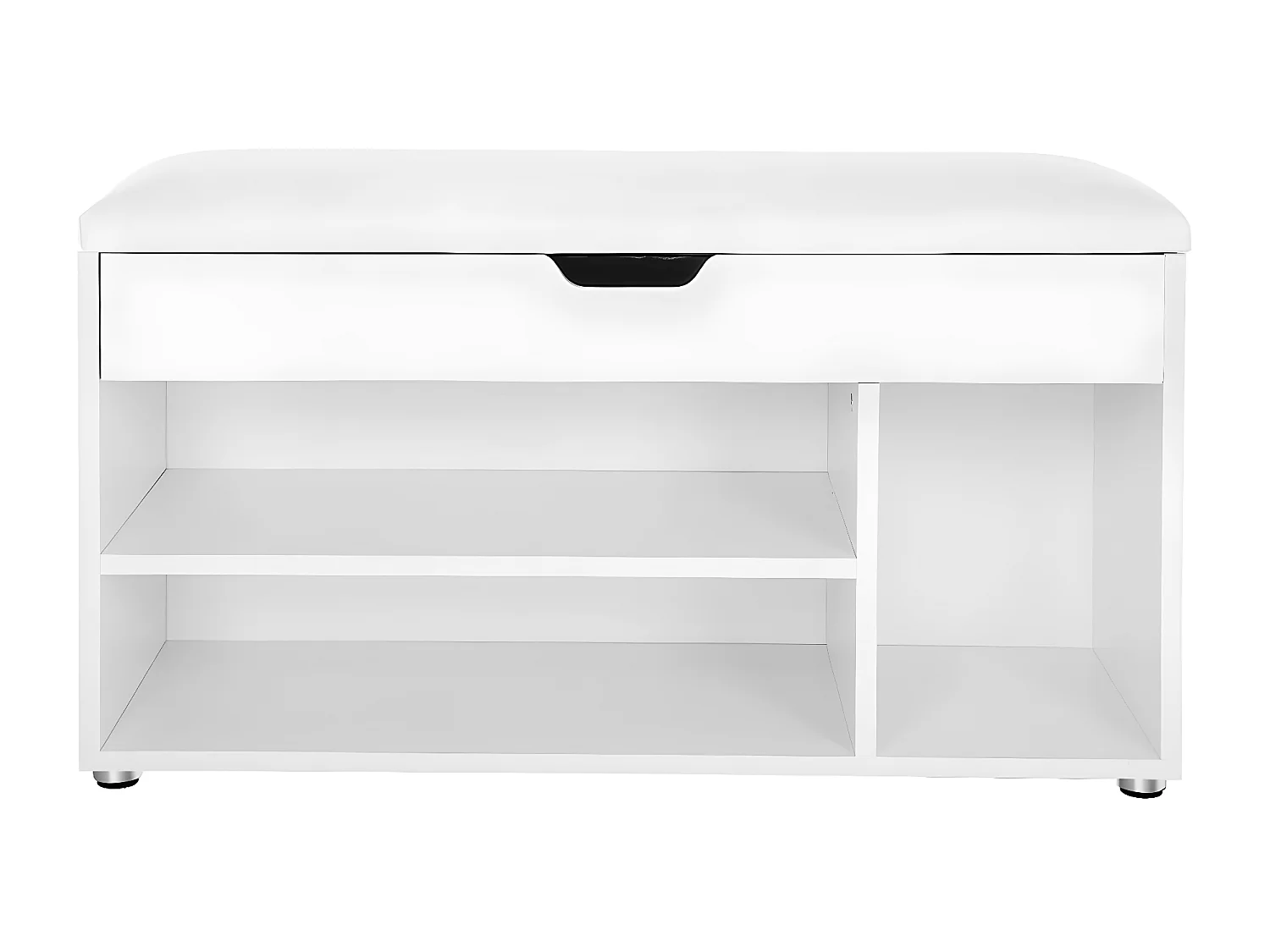 Schuhbank 3 Fächer und 1 Truhe mit bequemer Sitzfläche - H44 cm