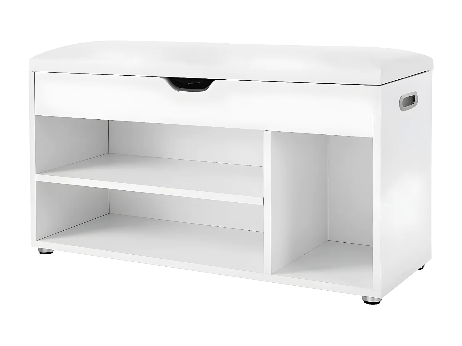 Schuhbank 3 Fächer und 1 Truhe mit bequemer Sitzfläche - H44 cm