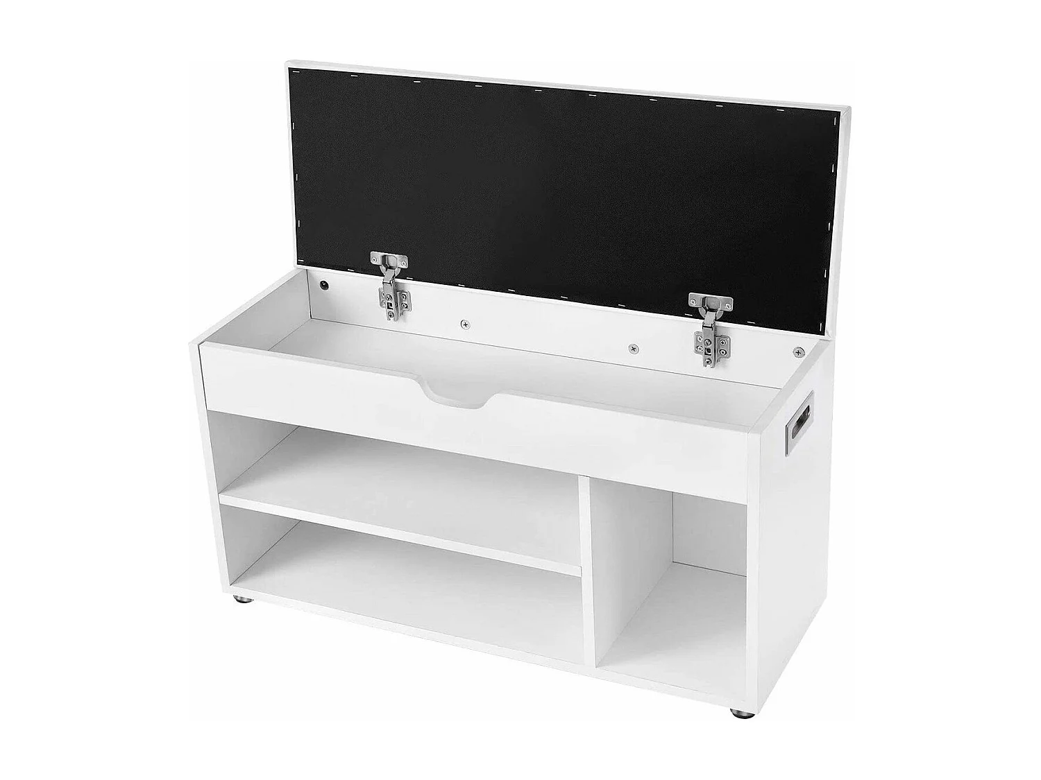 Schuhbank 3 Fächer und 1 Truhe mit bequemer Sitzfläche - H44 cm