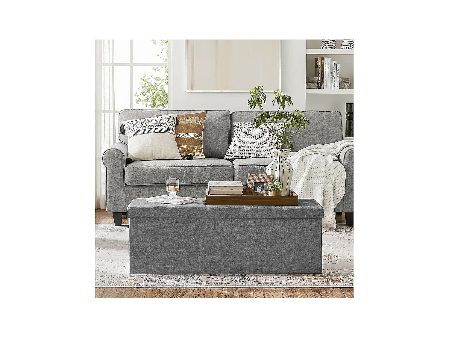 Cassa con 2 scomparti interni - L110 cm