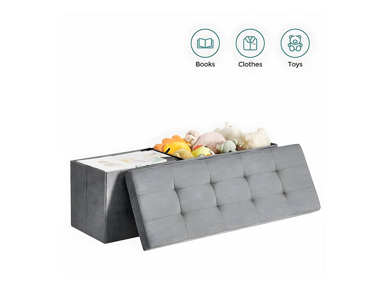 Cassa con 2 scomparti interni - L110 cm