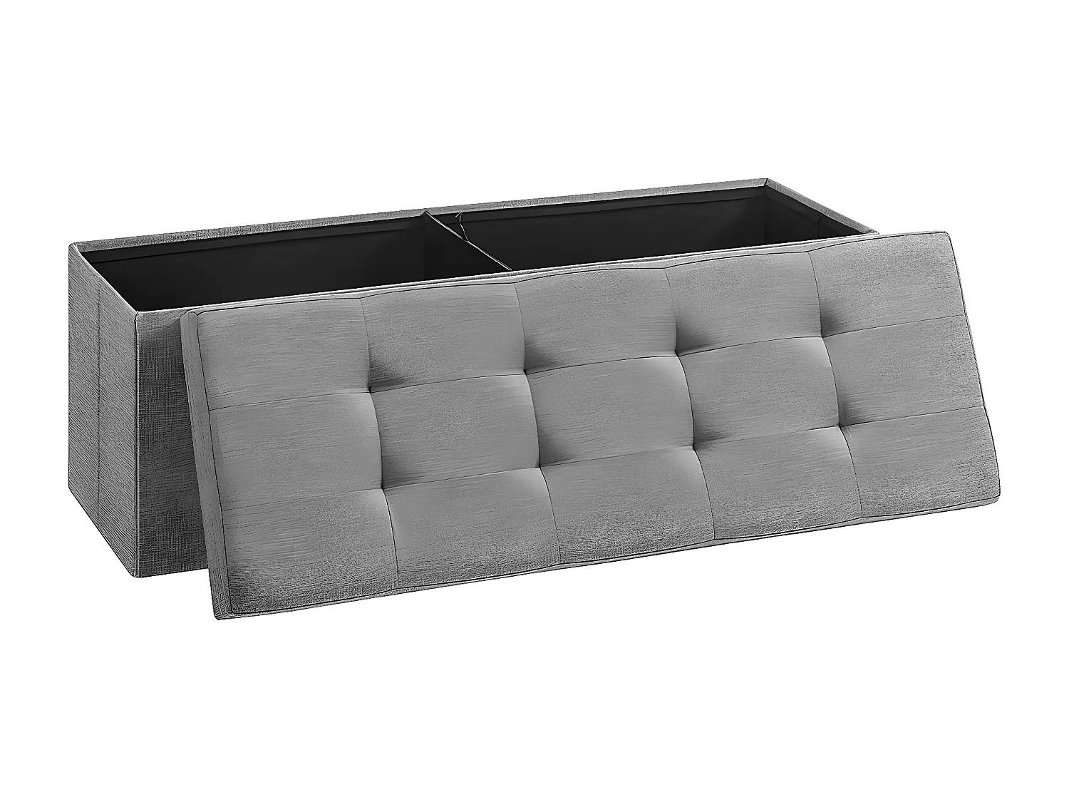 Caja de almacenamiento con 2 compartimentos interiores - L110 cm