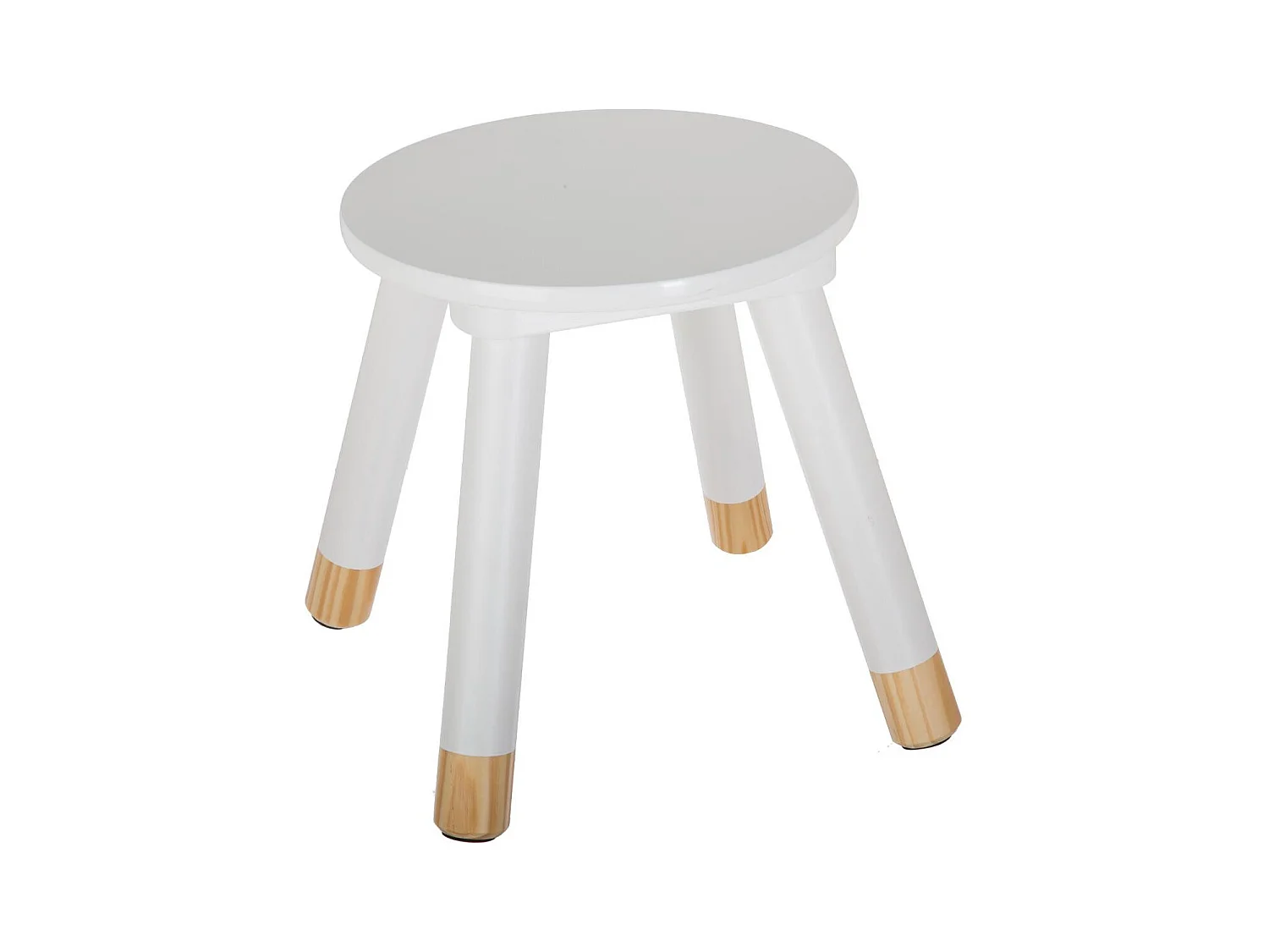 Kinderhocker Holz weiß 26x24x24cm