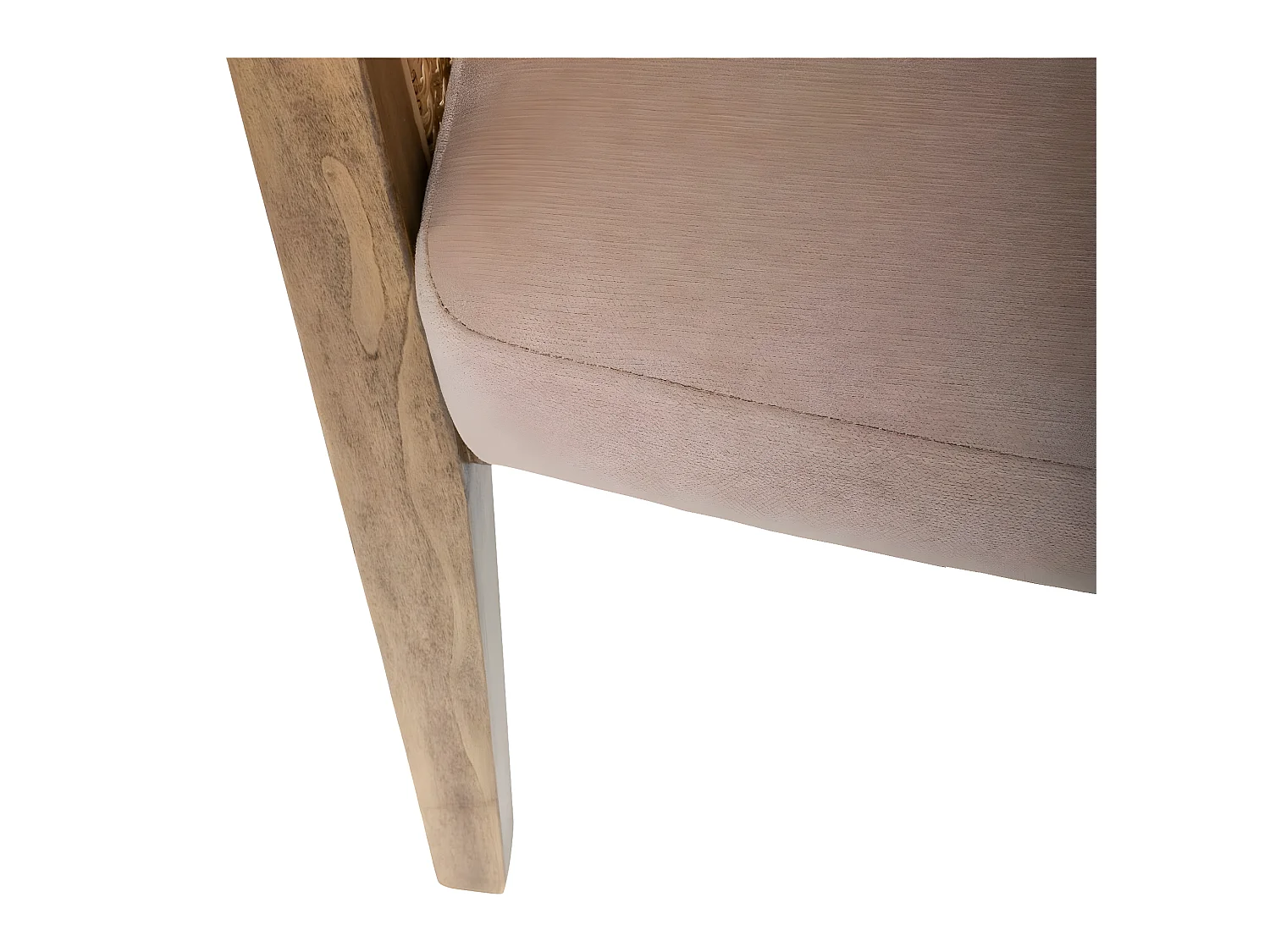 Fauteuil en Bois de Peuplier et Cannage Rotin