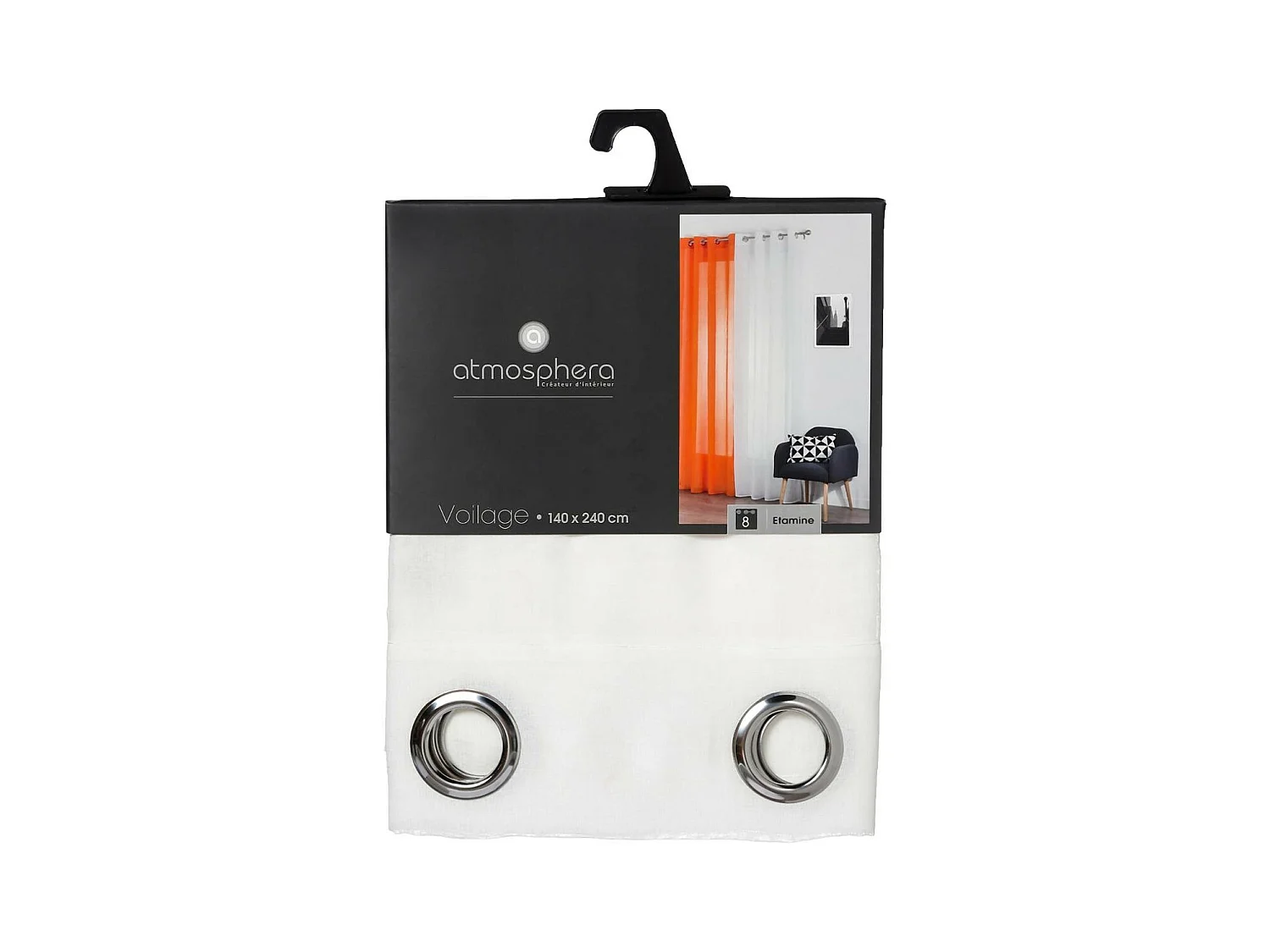 Cortina Atmosphera 240 x 140 cm Blanco