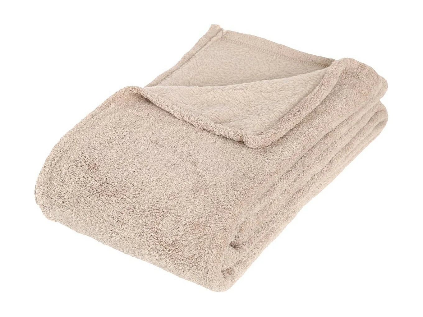 Plaid Microfibre Beige lin 130x180 cm