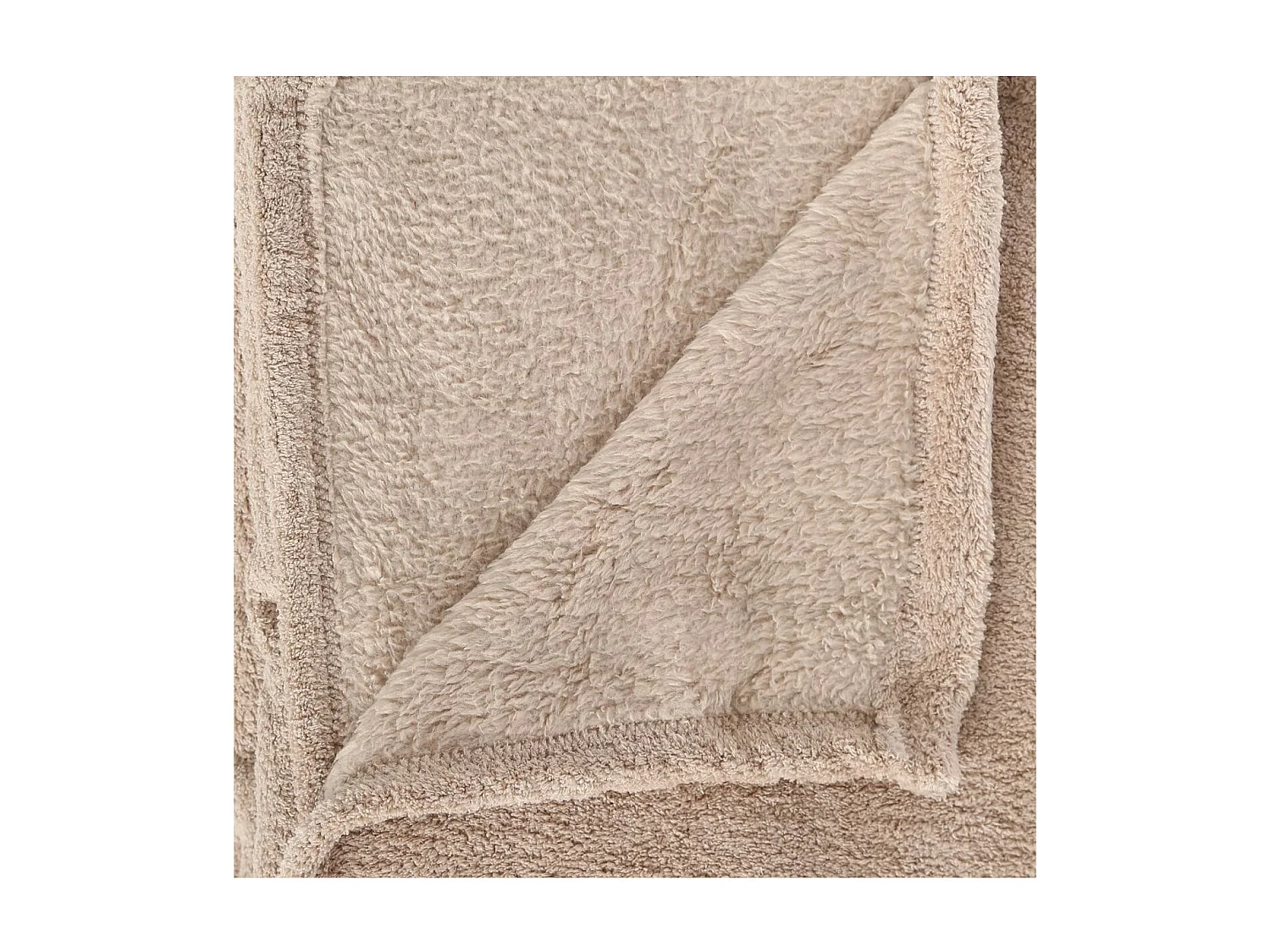 Plaid Microfibre Beige lin 130x180 cm