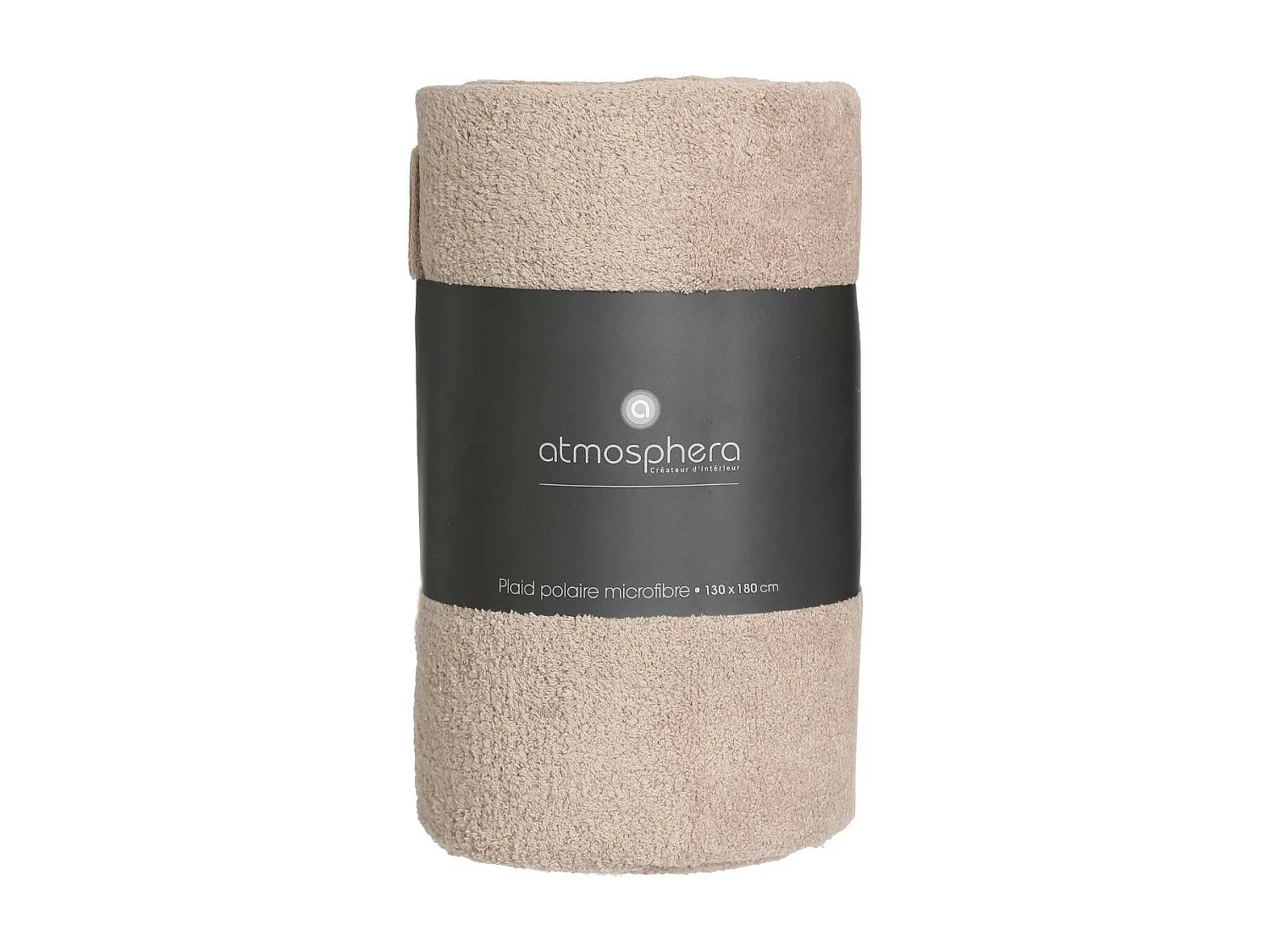 Plaid Microfibre Beige lin 130x180 cm