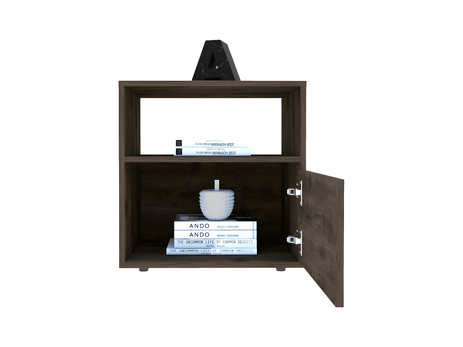 Nuit de Galanto avec 1 étagère et 1 tiroir, 52 cm à x 50cm L x 40cm P, acorn