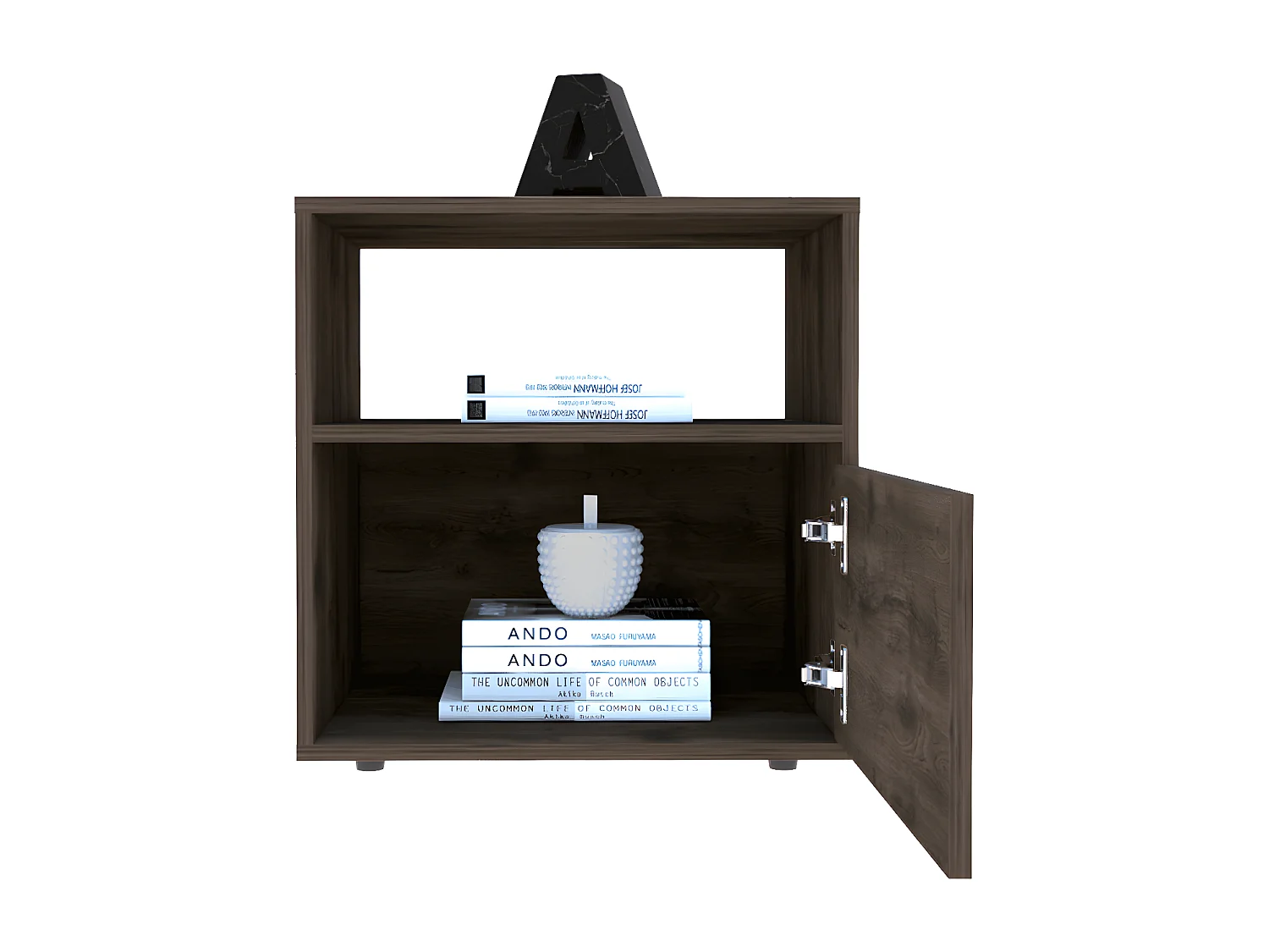 Nuit de Galanto avec 1 étagère et 1 tiroir, 52 cm à x 50cm L x 40cm P, acorn