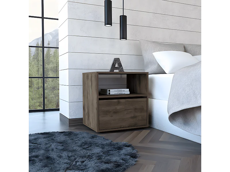 Comodino Galanto, con un'anta 52CM L X 50CM L X 40CM P Acorn