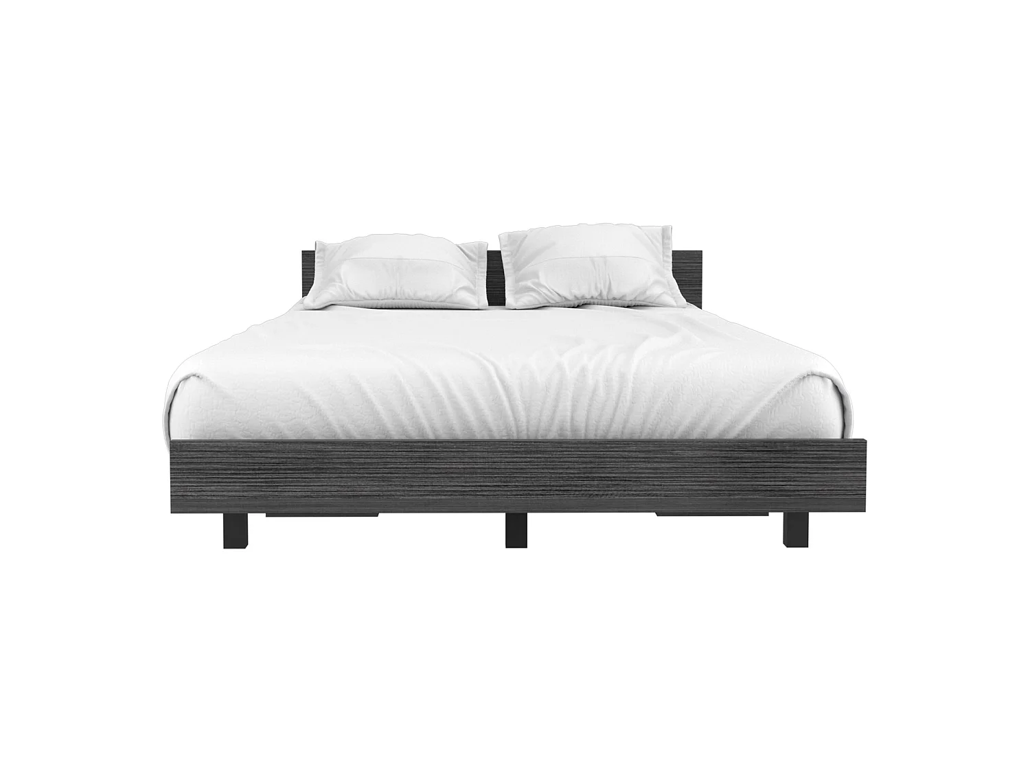 Estrutura de cama Kaia Smokey, carvalho cinzento