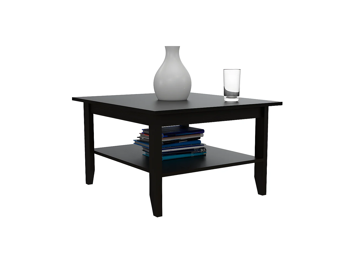 Tavolino Essential, con ripiano 45CM L X 80CM A X 70CM P Nero