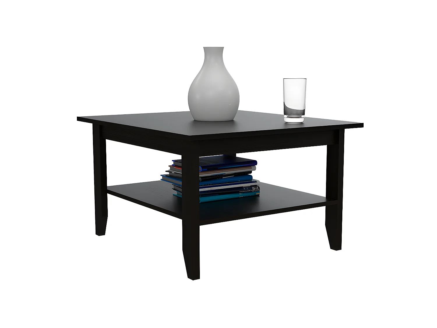 Tavolino Essential, con ripiano 45CM L X 80CM A X 70CM P Nero