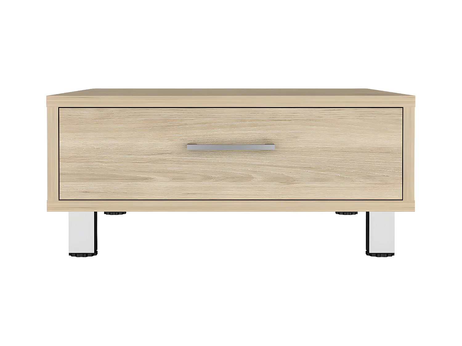 Table centrale de Beijing avec 1 tiroir, 26,3 cm à x 60 cm P x 60 cm et miel