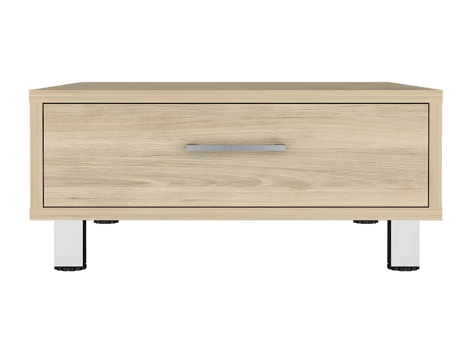 Table centrale de Beijing avec 1 tiroir, 26,3 cm à x 60 cm P x 60 cm et miel