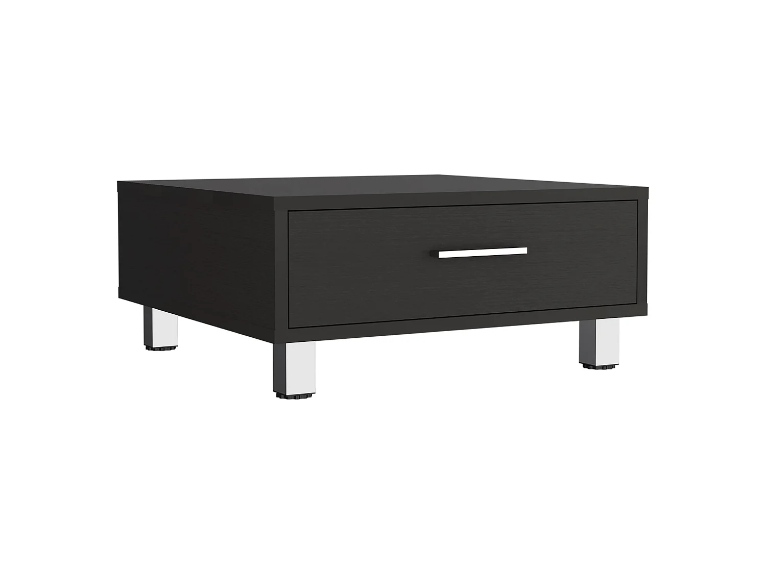 Table basse Beijing de 60 cm avec 1 tiroir, wengé