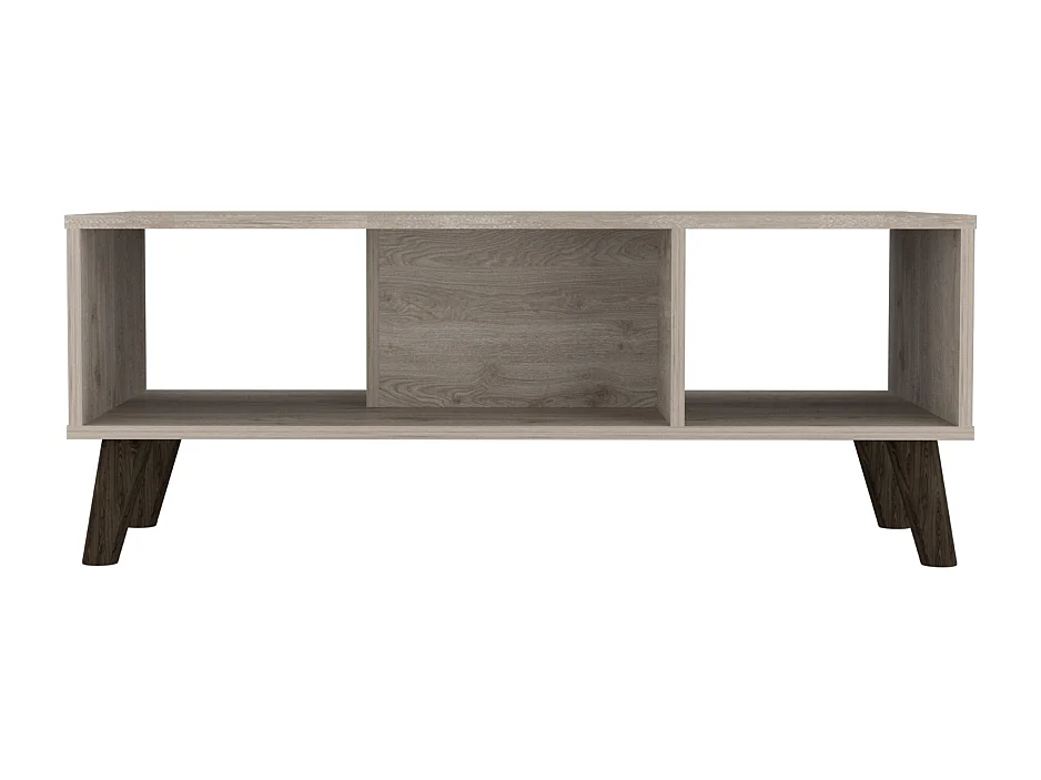 Mesa de Centro Cincinatti, con estante abierto 40CM A X 101.1CM An X 47CM P Ceniza