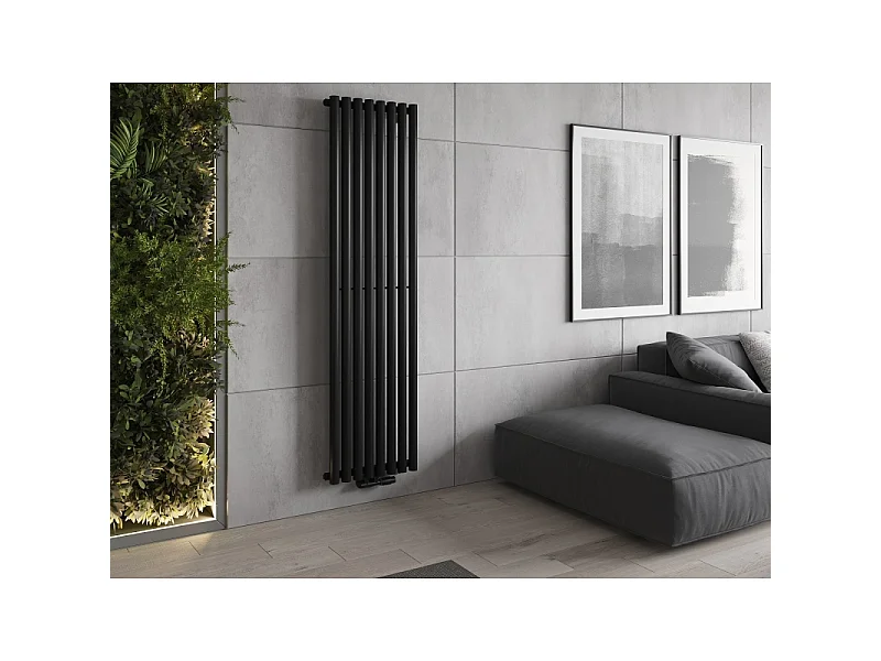 Mexen Nevada decoratieve radiator 1800 x 480 mm, 940 W, zwart - W201-1800-480-00-70