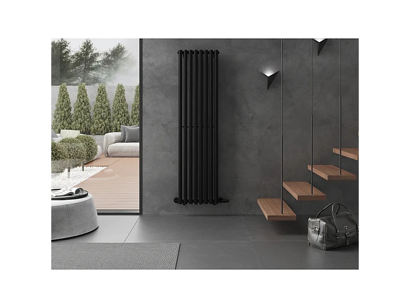 Mexen Nevada decoratieve radiator 1800 x 480 mm, 940 W, zwart - W201-1800-480-00-70