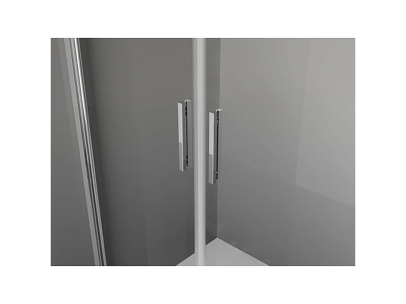 Mexen Exo-3S tuš kabina 3-stranska nihajna 70 x 120 cm, prozorna, krom - 814-070-120-01-00-3S