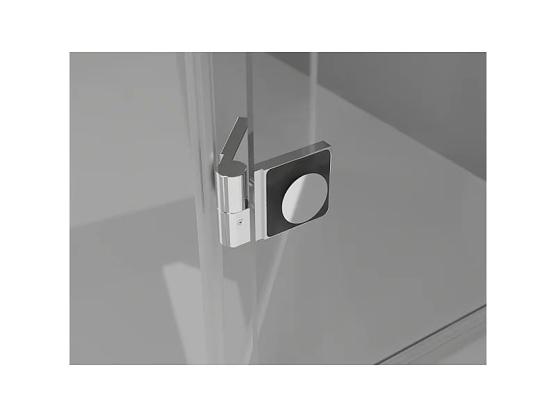 Mexen Mist-H Duo cabine de douche pivotante droite 70 x 90 cm, transparent, chrome - 8A5-070L-090P-01-00