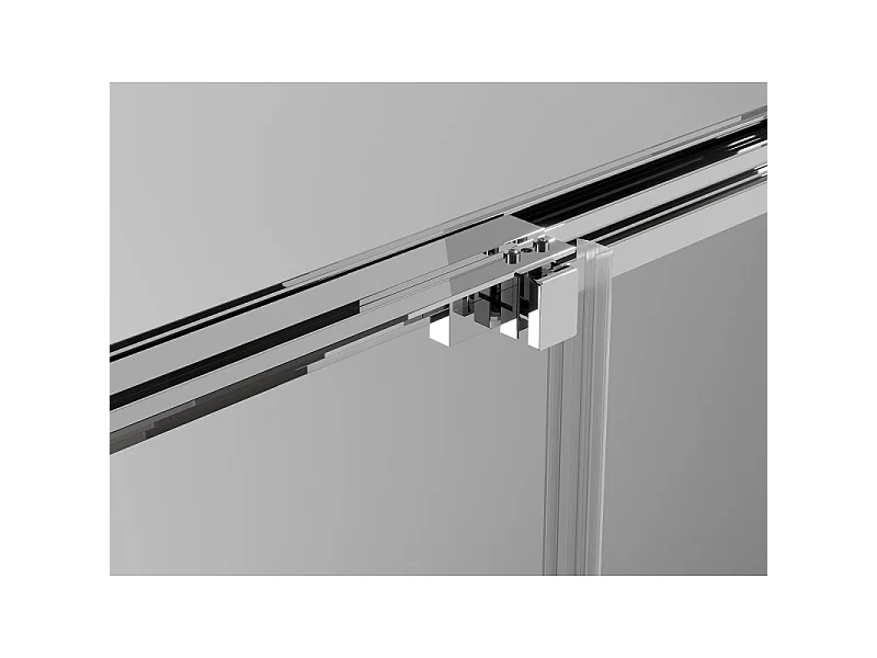 Mexen Exo Schiebeduschkabine 100 x 95 cm, transparent, Chrom - 8153-100-095-01-00