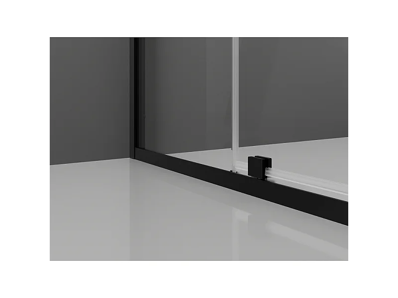 Mexen Exo draaibare douchecabine 90 x 110 cm, transparant, zwart - 819-090-110-70-00