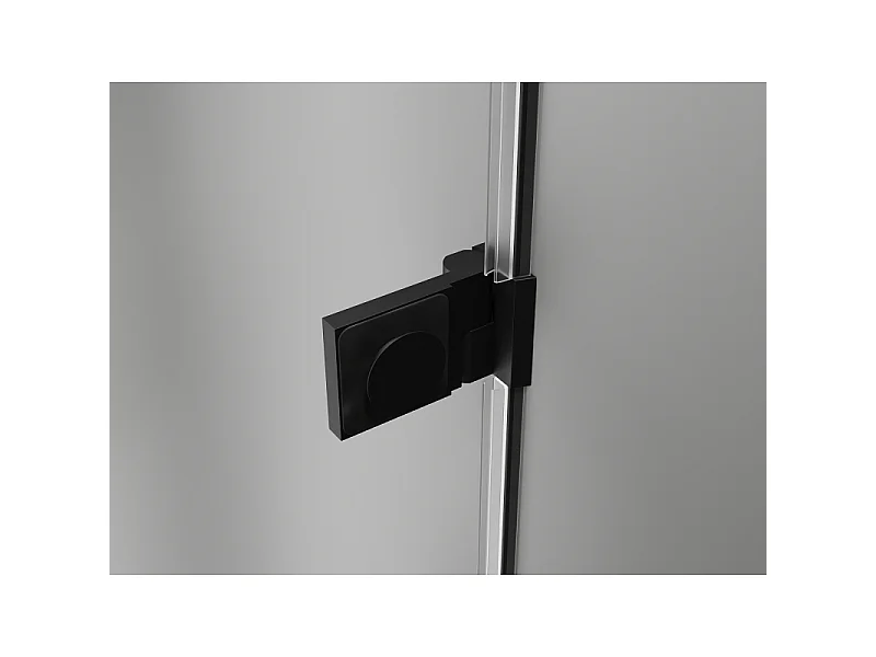 Mexen Lunar-B Duo kabina prysznicowa uchylna 100 x 70 cm, transparent, czarna - 832-100L-070P-70-00