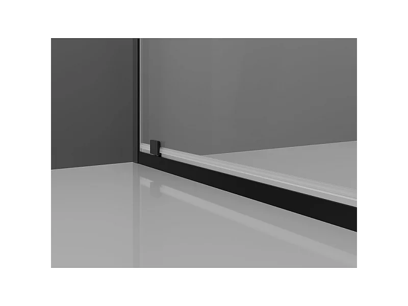 Mexen Exo-3S kabina prysznicowa 3-ścienna uchylna 85 x 120 cm, transparent, czarna - 8181-085-120-70-00-3S