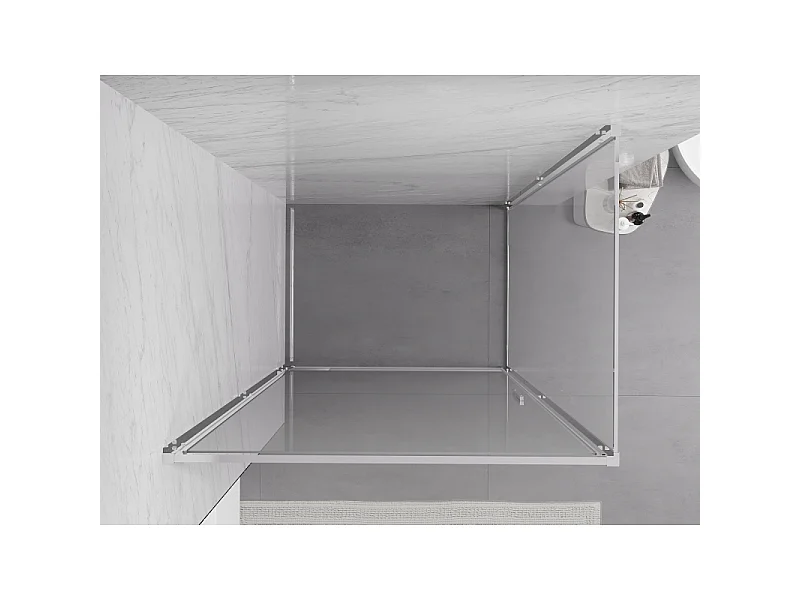 Mexen Exo draaideur douchecabine 80 x 85 cm, transparant, chroom - 817-080-085-01-00