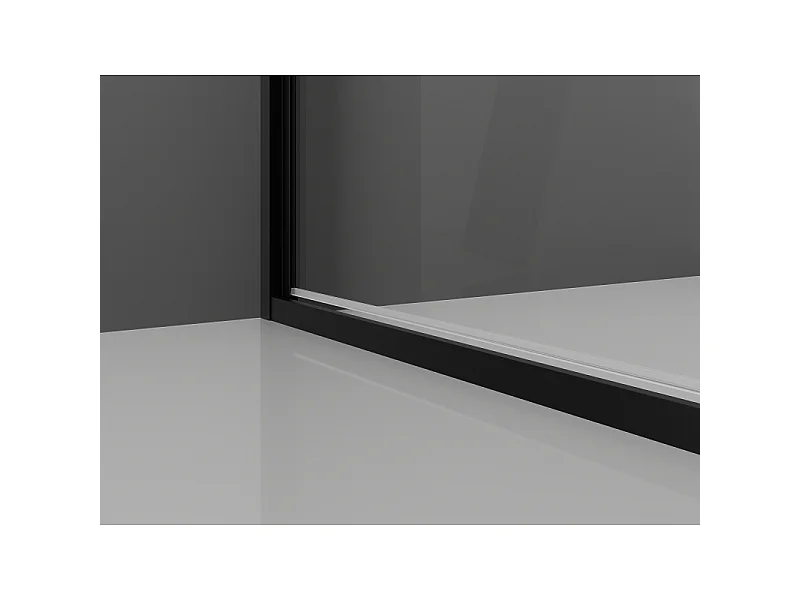Mexen Exo Nihajna prha 90 x 70 cm, prozorna, črna - 814-090-070-70-00