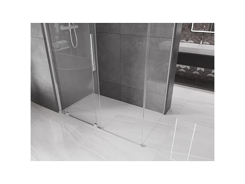 Mexen Velar Schiebedusche 150 x 90 cm, transparent, Chrom - 871-150-090-01-01