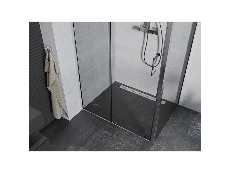 Mexen Apia Schiebeduschkabine 110 x 70 cm, transparent, Chrom - 840-110-070-01-00