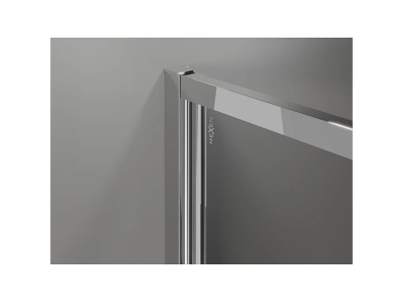 Mexen Exo-3S cabine de douche à 3 parois battante 70 x 90 cm, transparent, chromé - 814-070-090-01-00-3S