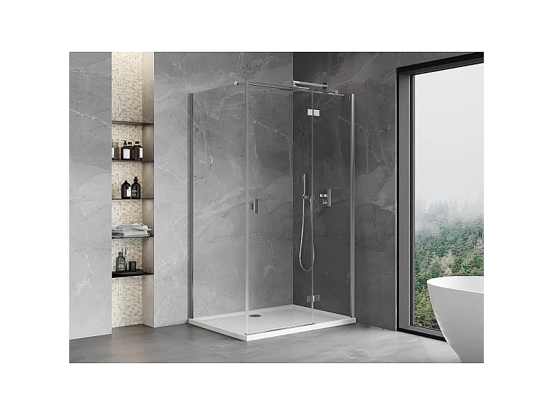 Mexen Mist-H T kabina prysznicowa uchylna prawa 95 x 100 cm, transparent, chrom - 8A5T-095-100-01-00-P
