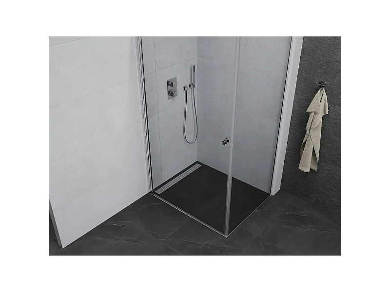 Mexen Pretoria draaibare douchecabine 95 x 120 cm, transparant, chroom - 852-095-120-01-00