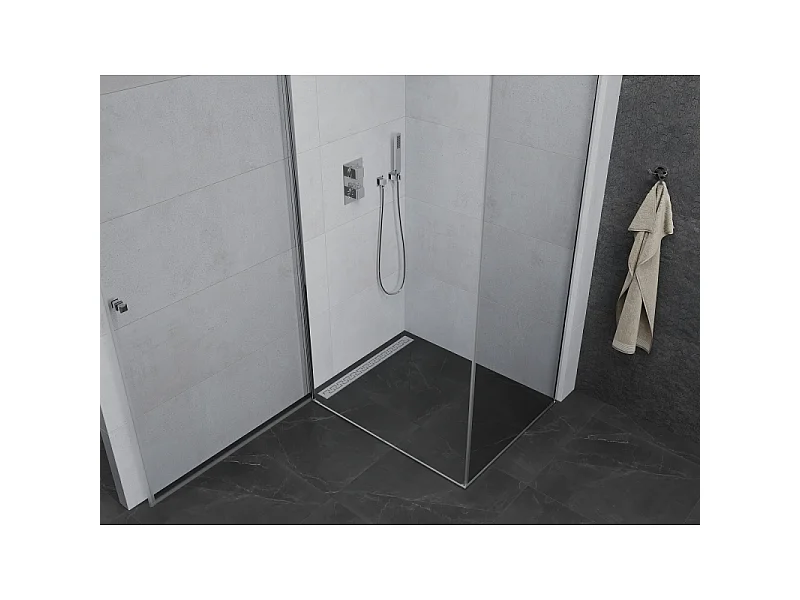 Mexen Pretoria draaibare douchecabine 95 x 120 cm, transparant, chroom - 852-095-120-01-00