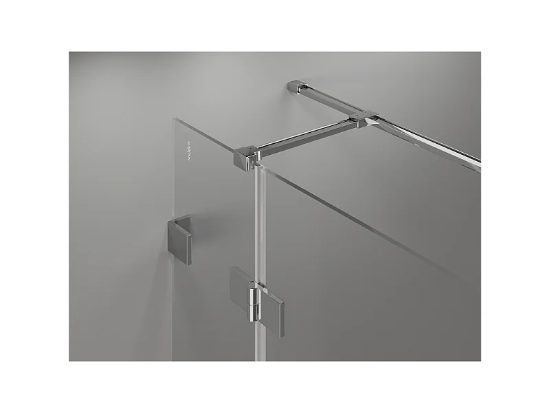 Mexen Lunar T shower enclosure hinged right 130 x 80 cm, transparent, chrome - 834T-130-080-01-00-P