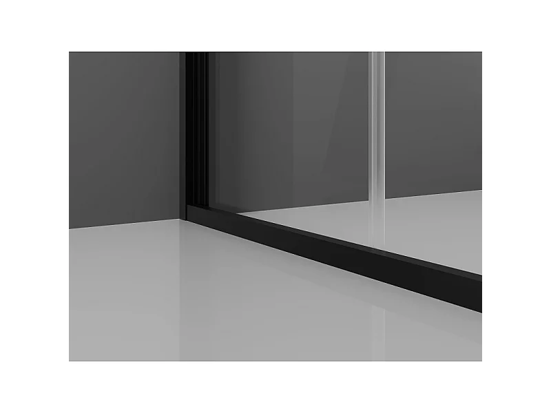Mexen Exo-3S cabine de douche pliante à 3 côtés 120 x 85 cm, transparent, noir - 816-120-085-70-00-3S
