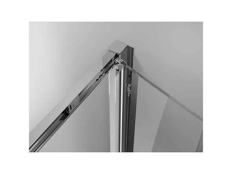 Mexen Exo-3S cabine de douche pliable à 3 parois 90 x 90 cm, transparent, chrome - 816-090-090-01-00-3S