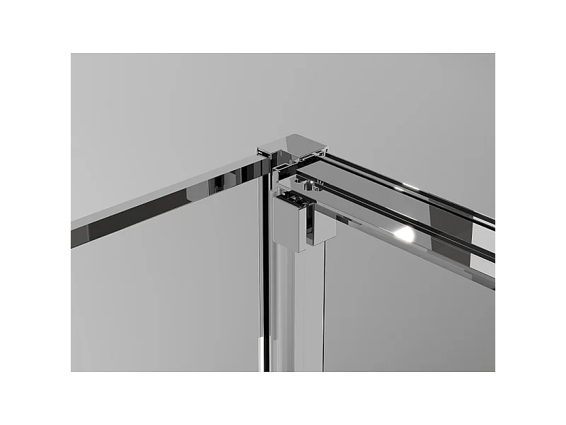Mexen Exo-3S Duschecke 3-seitig verschiebbar 80 x 100 cm, transparent, Chrom - 8153-080-100-01-00-3S