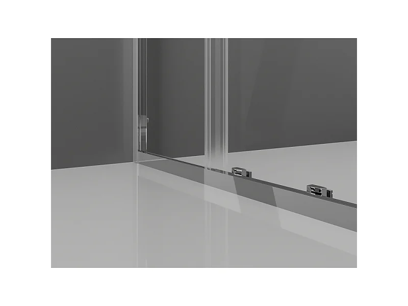 Mexen Exo Schiebedusche 200 x 120 cm, transparent, Chrom - 8151-200-120-01-00