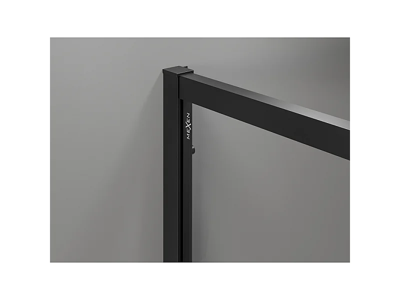 Mexen Exo Schiebeduschkabine 80 x 95 cm, transparent, schwarz - 8153-080-095-70-00
