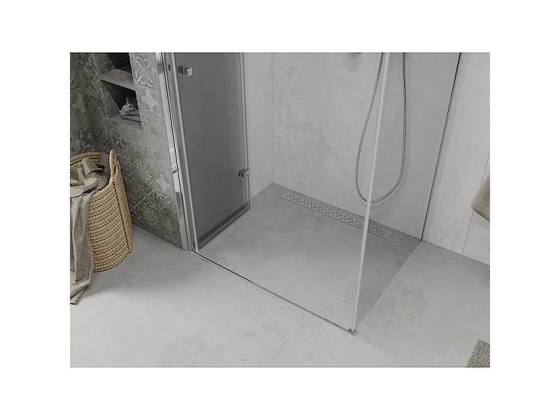 Mexen Lima faltbare Duschkabine 100 x 70 cm, transparent, Chrom - 856-100-070-01-00