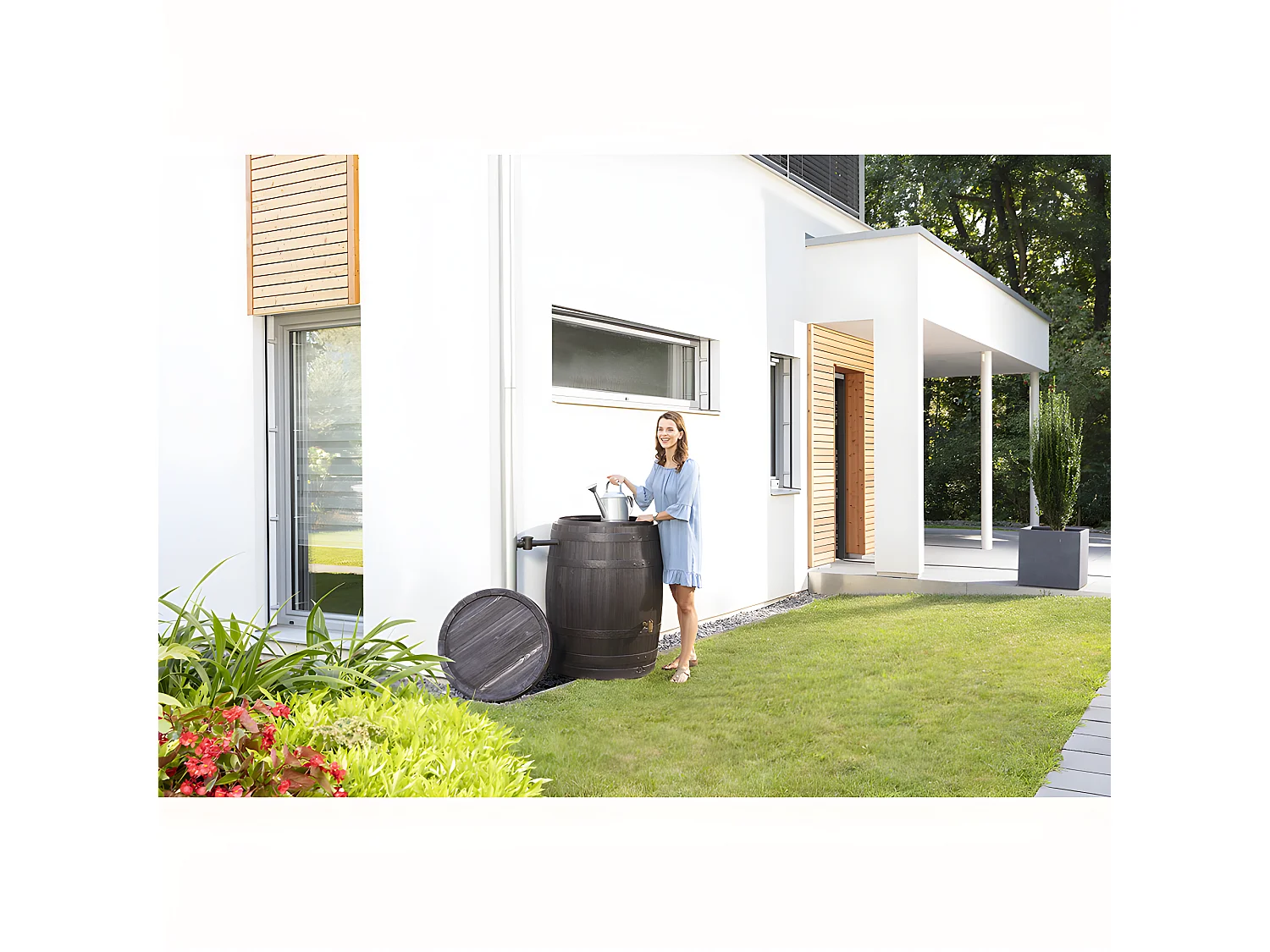 Récupérateur D'eau Tonneau "vino" 400l